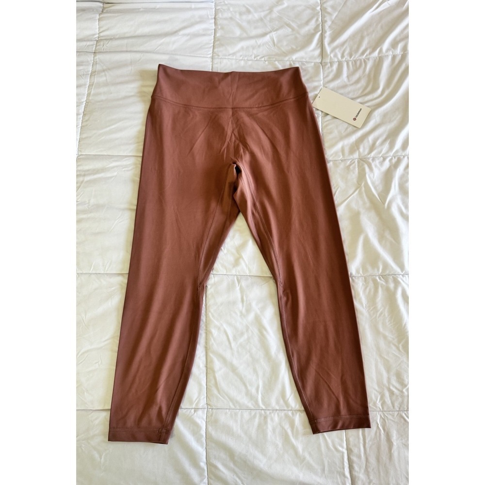 New Lululemon Align No Line High-Rise Twist Tight 25" Red Clay Size 12 Leggings